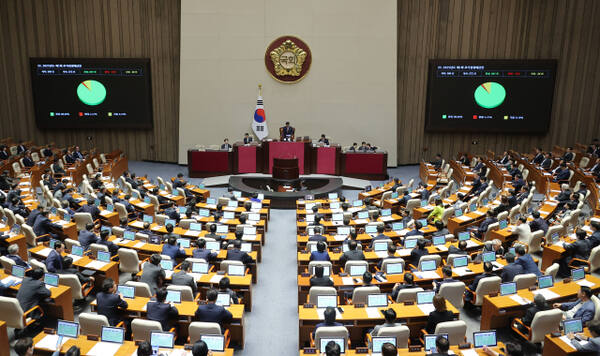 2025년도 1차 추경안이 지난 5월 1일 국회 본회의를 통과하는 모습. 연합뉴스