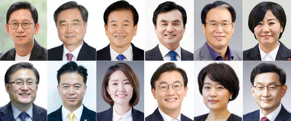 윗줄 왼쪽부터 배경훈 과학기술정보통신부 장관 후보자, 조현 외교부 장관 후보자, 정동영 통일부 장관 후보자, 권오을 국가보훈부 장관 후보자, 유임된 송미령 농림축산식품부 장관. 아래 줄 왼쪽부터 김성환 환경부 장관 후보자, 김영훈 고용노동부 장관 후보자, 강선우 여성가족부 장관 후보자, 전재수 해양수산부 장관 후보자, 한성숙 중소벤처기업부 장관 후보자, 국무조정실장에 임명된 윤창렬 LG글로벌 전략개발원장. 대통령실 제공