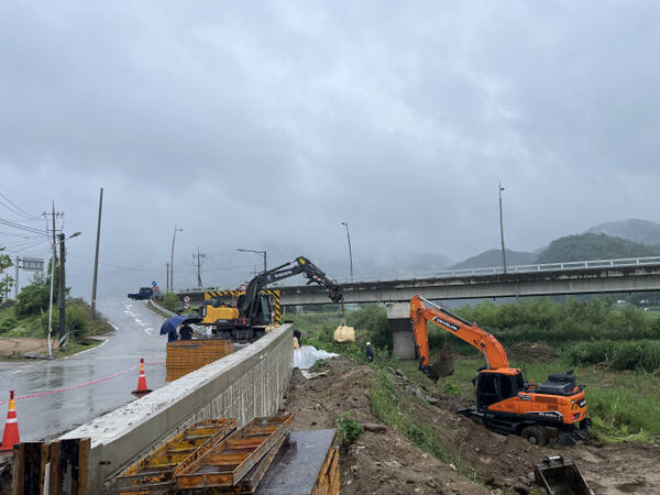 양평 흑천 보강공사. 경기도 제공
