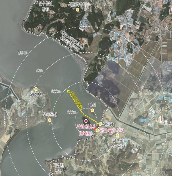 김포 부래도 위치도. 김포시 제공