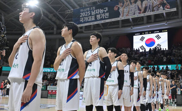 대한민국 남자농구 대표팀, 일본과의 평가전에서 91-77로 승리 [포토뉴스]