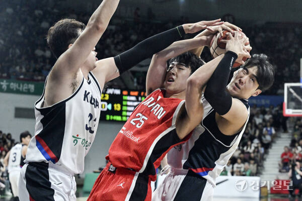 대한민국 남자농구 대표팀, 일본과의 평가전에서 91-77로 승리 [포토뉴스]