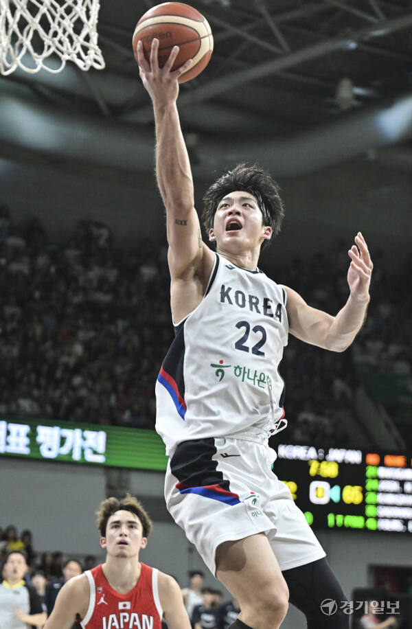 대한민국 남자농구 대표팀, 일본과의 평가전에서 91-77로 승리 [포토뉴스]
