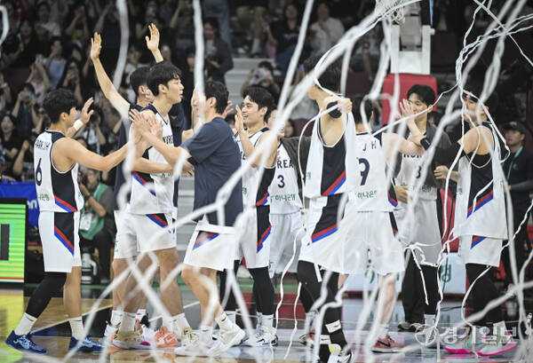 대한민국 남자농구 대표팀, 일본과의 평가전에서 91-77로 승리 [포토뉴스]