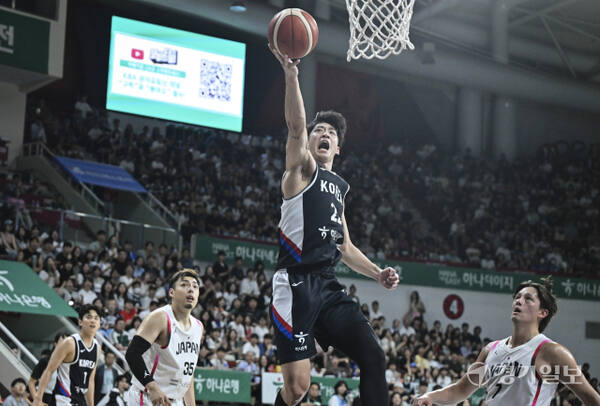 대한민국 남자농구 대표팀, 일본과의 평가전 2차전에서 84-69로 승리 [포토뉴스]