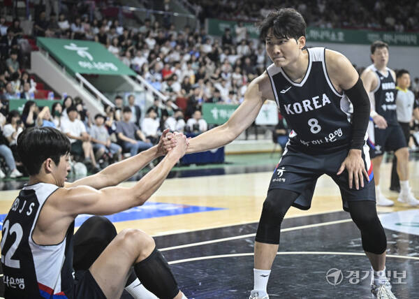 대한민국 남자농구 대표팀, 일본과의 평가전 2차전에서 84-69로 승리 [포토뉴스]