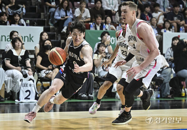 대한민국 남자농구 대표팀, 일본과의 평가전 2차전에서 84-69로 승리 [포토뉴스]