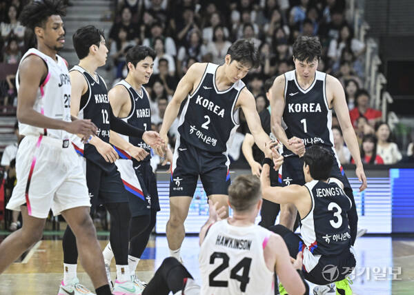대한민국 남자농구 대표팀, 일본과의 평가전 2차전에서 84-69로 승리 [포토뉴스]