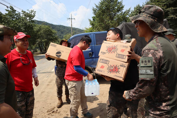 수기사, 가평일대 집중호우 피해지역 복구와 환경정화