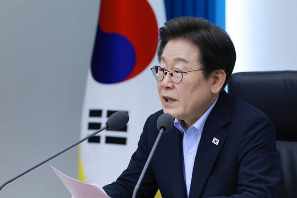 이재명 대통령이 지난 7월31일 서울 용산 대통령실 청사에서 열린 6차 수석·보좌관 회의에서 발언하고 있다. 연합뉴스