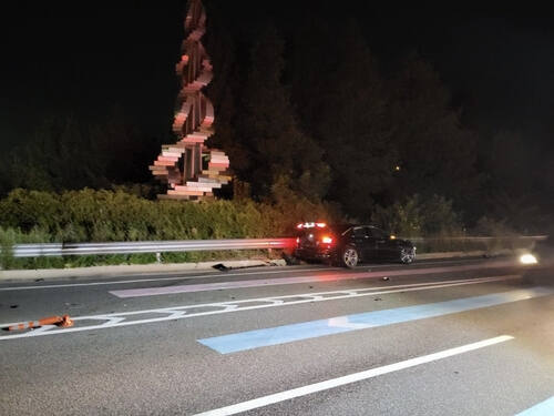 군포 대야미동 서해로 지하차도 교통사고 현장. 경기도소방재난본부 제공