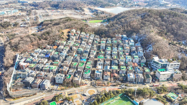 과천 문원 공원마을 단독주택지역 전경. 과천시 제공