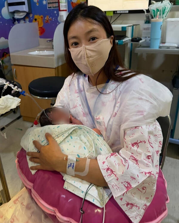 둘째 출산한 이시영. 이시영 인스타그램 캡처