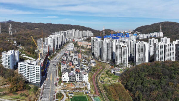 성남 대장동 전경. 성남시 제공