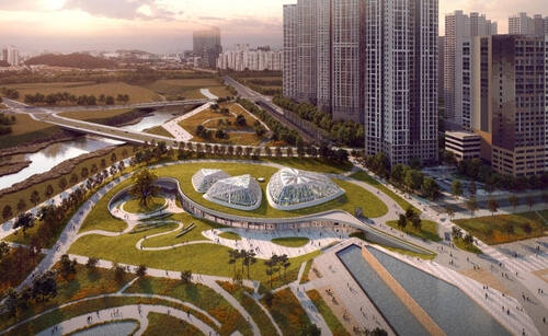 화성특례시 동탄에 들어설 ‘여울공원 전시온실’ 조감도. 화성특례시 제공