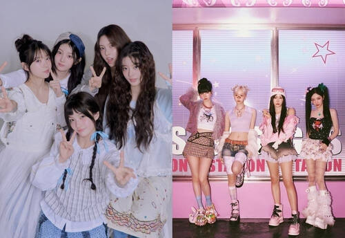 걸그룹 아일릿(왼쪽)과 에스파. [빌리프랩·SM엔터테인먼트 제공