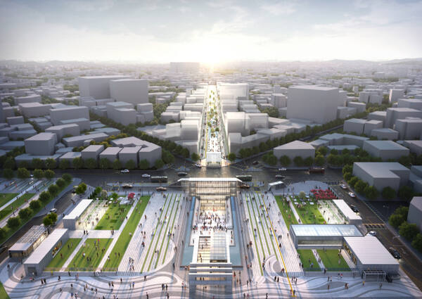 평택시 평택역 복합문화광장 조감도. 평택시 제공