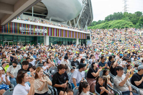 용인어린이상상의숲에서 열린 어린이날 행사 모습. 용인시 제공