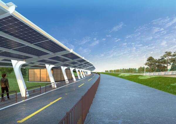 경기환경에너지진흥원, 국내 첫 태양광 자전거길 착공...31개 사·군 확산... - 뉴스 썸네일 이미지