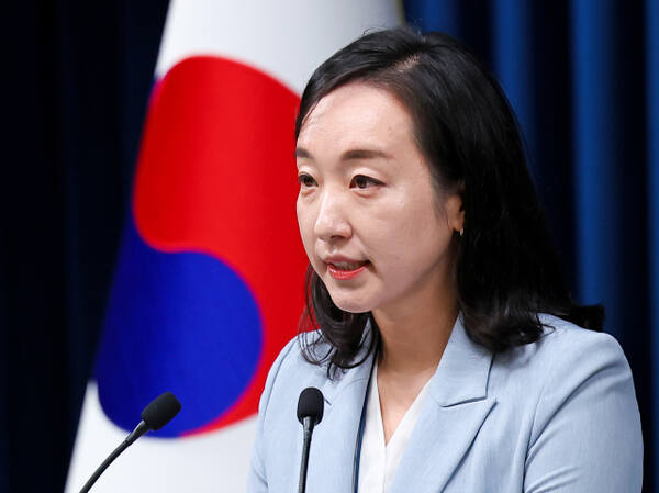 사진은 전은수 대통령실 부대변인이 지난 15일 용산 대통령실에서 수석보좌관회의 관련 브리핑을 하는 모습. 연합뉴스