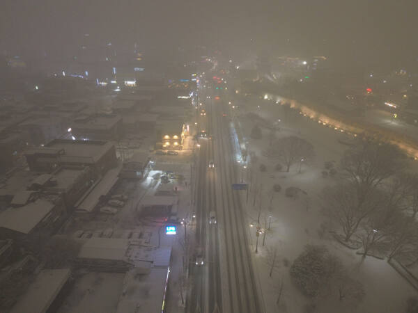 폭설이 내린 4일 오후 수원특례시 화서공원 일대가 온통 눈으로 덮여 있다.조주현기자