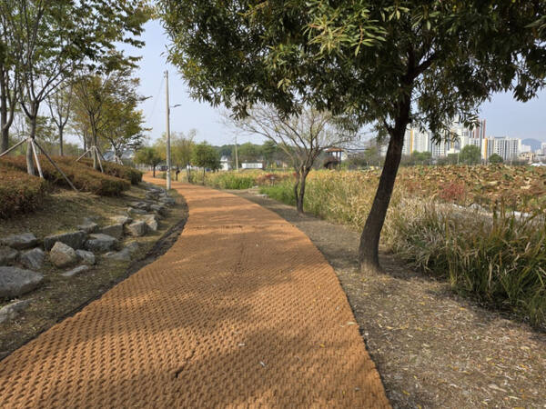 새로 단장된 의왕 왕송호수 산책로. 의왕시 제공