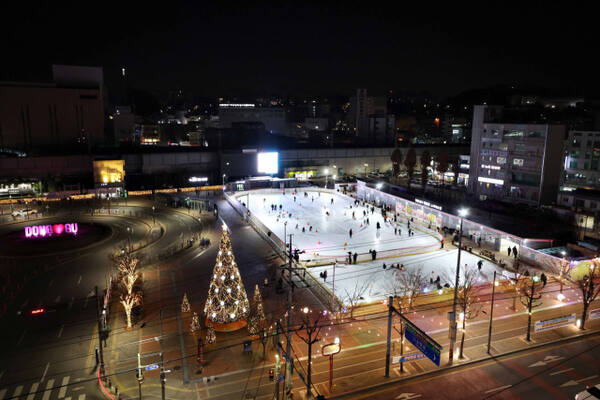 인천 동구 화도진 스케이트장 전경. 동구청 제공