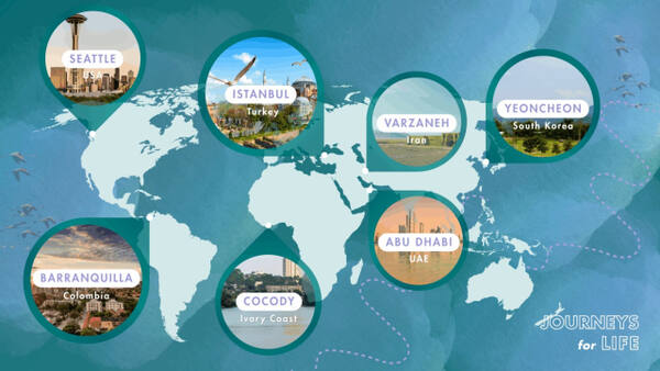 ‘생명의 여정’ 현황도,. 연천군 제공