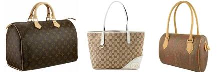 2000년대 초중반 일명 '3초백'으로 불린 명품 가방. 각 브랜드 홈페이지이미지 캡처