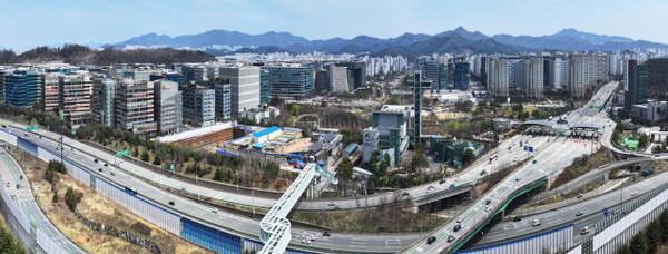 판교신도시 일대 전경. 성남시 제공