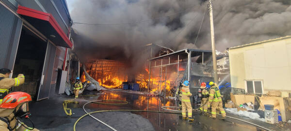 화재 현장. 경기북부소방재난본부 제공
