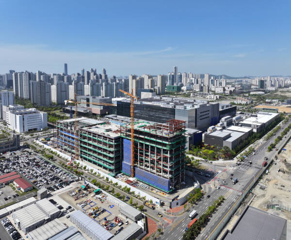 인천 송도국제도시 싸토리우스 공사 현장. 인천경제청 제공