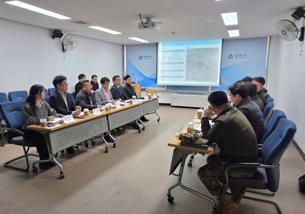 안양시는 4일 오전 10시 시청에서 박달스마트시티 기본 및 실시설계 착수 전 관계기관과 회의를 진행했다. 안양시 제공