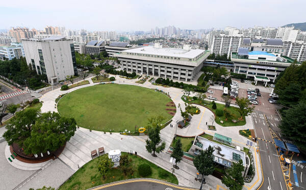 인천 남동구에 있는 시청 전경. 시 제공