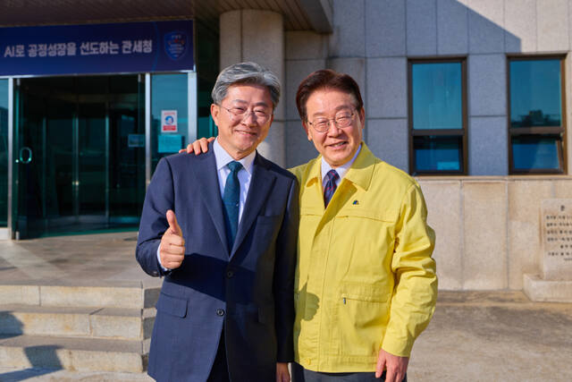 정순옥 의왕시장 예비후보와 이재명 대통령.