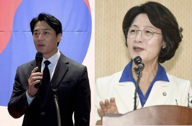 한준호 의원과 추미애 후보. 경기일보DB
