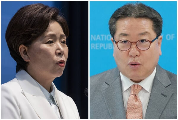 6·3 지방선거 국민의힘 경기도지사 후보인 양향자 최고위원과 조광한 최고위원. 연합뉴스