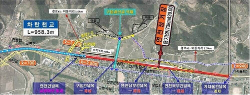 연천군 연천읍 구읍건널목 현항도. 연천군 제공