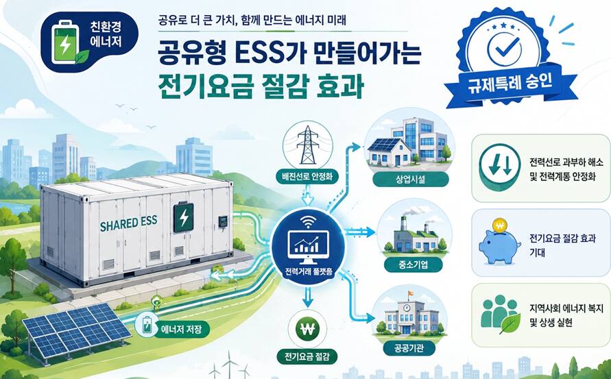 고양시, 전국 최초 '공유형 ESS 가상상계거래' 승인받아 - 뉴스 썸네일 이미지
