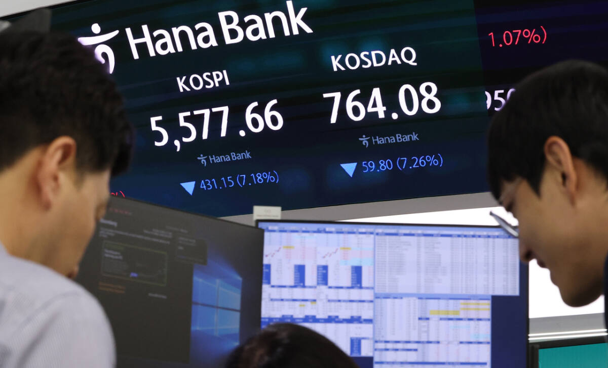 코스피·코스닥 나란히 8% 추락...서킷브레이커 동시 발동 - 뉴스 썸네일 이미지